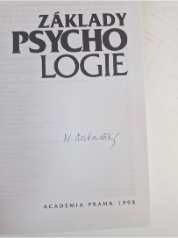 Základy psychologie (s podpisem)